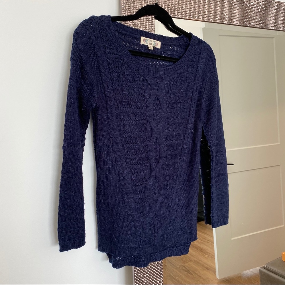 Navy sweater